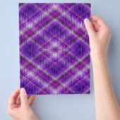 Paarse Argyle Bulk Scrapbook Papier Pagina's Flyer (Hand)