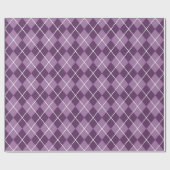 Paarse Argyle-cadeaupapier Cadeaupapier (Vlak)