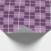Paarse Argyle-cadeaupapier Cadeaupapier (Hoek)