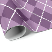Paarse Argyle-cadeaupapier Cadeaupapier (Rol Hoek)