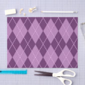 Paarse Argyle (Ontwerp 13 van de Paarse Serie) Tissuepapier (Craft)
