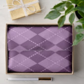Paarse Argyle (Ontwerp 13 van de Paarse Serie) Tissuepapier (Geschenk)