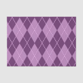 Paarse Argyle (Ontwerp 13 van de Paarse Serie) Tissuepapier