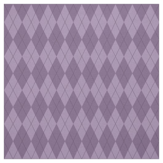 Paarse Argyle Pattern Fabric Stof (Swatch)