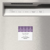 Paarse Argyle sparen de Datum Magnet (Insitu (Vaatwasser))