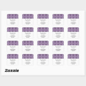 Paarse Argyle sparen de Stickers van de Datum (Vel)