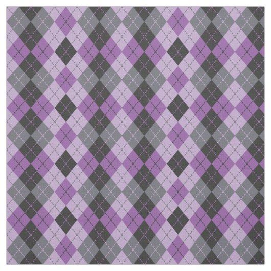Paarse Argyle Stof (Swatch)