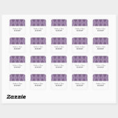 Paarse Argyle Wedding Stickers (Vel)
