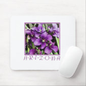 paarse arizona bloemen mousepad muismat (Met muis)