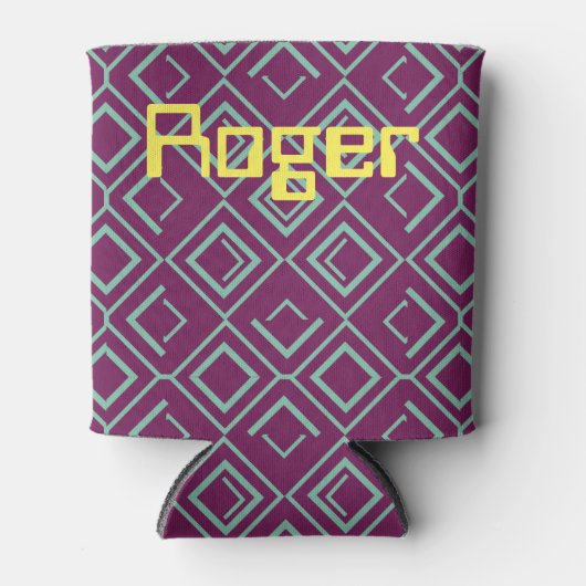 Paarse Art Deco Blikjeskoeler (Voorkant)