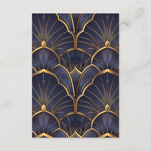 Paarse  Art Deco bruiloft Informatiekaartje (Achterkant)