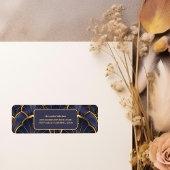 Paarse  Art Deco Vrijgezellenfeest Etiket