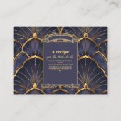 Paarse Art Deco Vrijgezellenfeest Informatiekaartje (Voorkant)