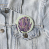 Paarse Artichoke Green Round Button (In situ)