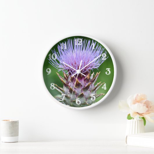 Paarse Artichoke Thistle Head Floral (Huis)