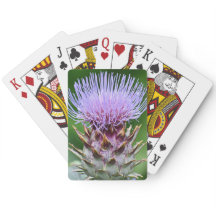 Paarse Artichoke Thistle Head Floral
