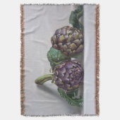 Paarse Artichokes Hyperrealisme Schilderij Deken (Voorkant Verticaal)