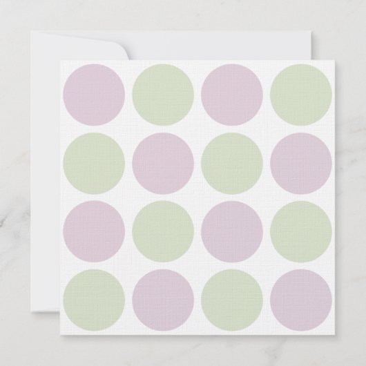 Paarse artichokes stippen Bridal Shower Invitation Kaart (Achterkant)