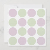 Paarse artichokes stippen Luncheon Uitnodiging (Achterkant)