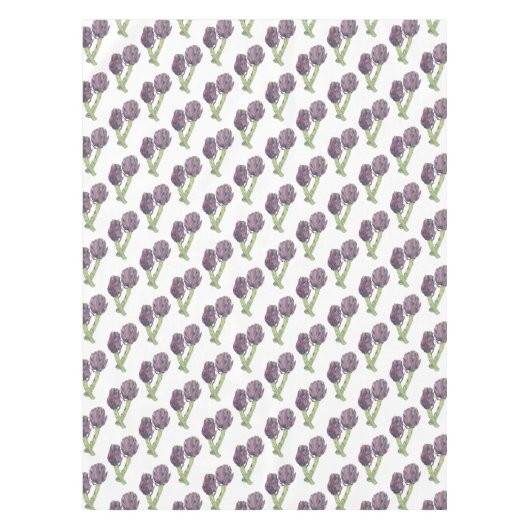 Paarse artichokes tafelkleed (Voorkant)