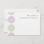 Paarse Artichokken Huwelijks Enclosure Kaarten (Achterkant)