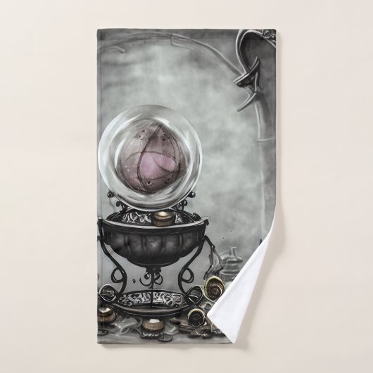 Paarse artikelen met kraanband en witscooters Bad Handdoek (Handdoek)