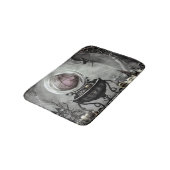 Paarse artikelen met kraanband en witscooters Badmat (Gekanteld)