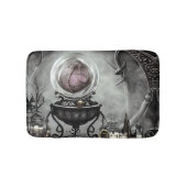 Paarse artikelen met kraanband en witscooters Badmat (Voorkant)