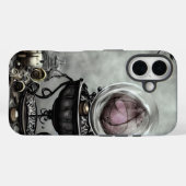  Paarse artikelen met kraanband en witscooters Case-Mate iPhone Case (Achterkant (horizontaal))