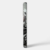  Paarse artikelen met kraanband en witscooters Case-Mate iPhone Case (Achterkant / Links)