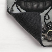  Paarse artikelen met kraanband en witscooters Muismat (Hoek)