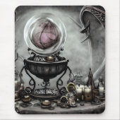  Paarse artikelen met kraanband en witscooters Muismat (Voorkant)