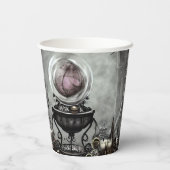  Paarse artikelen met kraanband en witscooters Papieren Bekers (Achterkant)