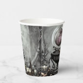  Paarse artikelen met kraanband en witscooters Papieren Bekers (Rechts)