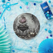  Paarse artikelen met kraanband en witscooters Papieren Bordje (Feest)