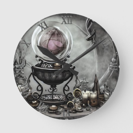  Paarse artikelen met kraanband en witscooters Ronde Klok (Voorkant)