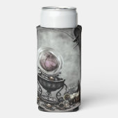 Paarse artikelen met kraanband en witscooters Seltzer Blikjeskoeler (Seltzer Voorkant)