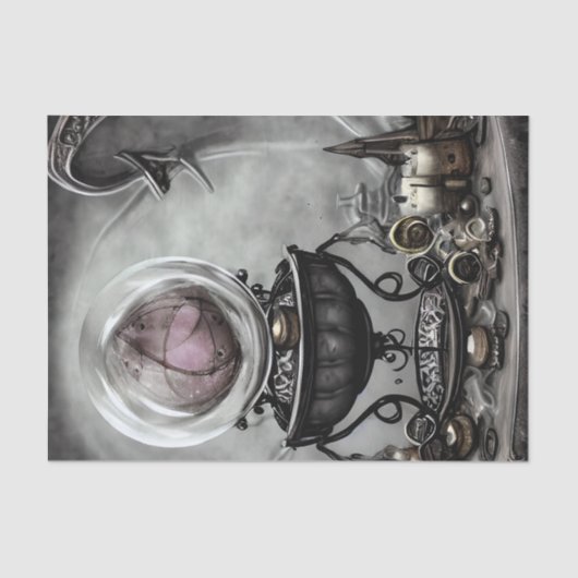  Paarse artikelen met kraanband en witscooters Tissuepapier (Voorkant)