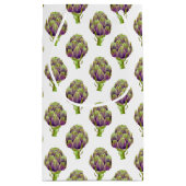 Paarse artisjokpatroon klein cadeauzakje (Achterkant)