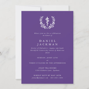 Paarse Asclepius Medische School Afstuderen Kaart