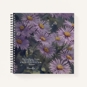 Paarse Aspen Fleabane Daisy Flower Emerson Journal Notitieboek