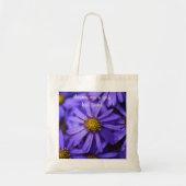 Paarse Aster bloeit mooi sentiment Tote Bag (Voorkant)