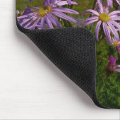 Paarse Aster Bloemen bij Mount Rainier Muismat (Hoek)