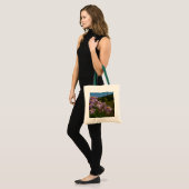 Paarse Aster Bloemen bij Mount Rainier Tote Bag (Voorkant (model))