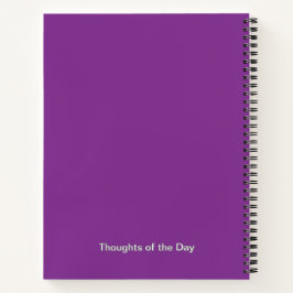 Paarse Aster Flower Journal - gepersonaliseerd Notitieboek