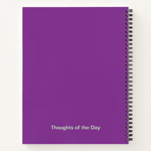 Paarse Aster Flower Journal - gepersonaliseerd Notitieboek