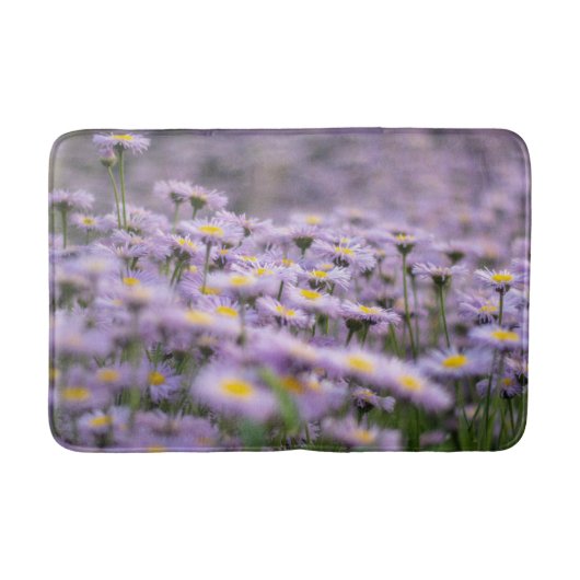 Paarse Aster Flowers Badmat (Voorkant)