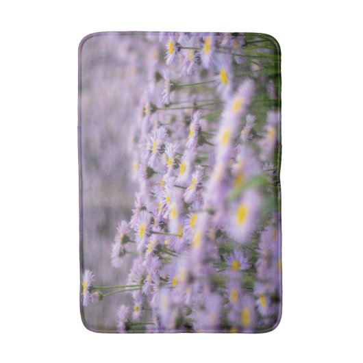 Paarse Aster Flowers Badmat (Voorkant Verticaal)