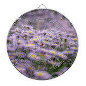 Paarse Aster Flowers Dartbord (Voorkant)