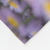 Paarse Aster Flowers Fleece Deken (Hoek)